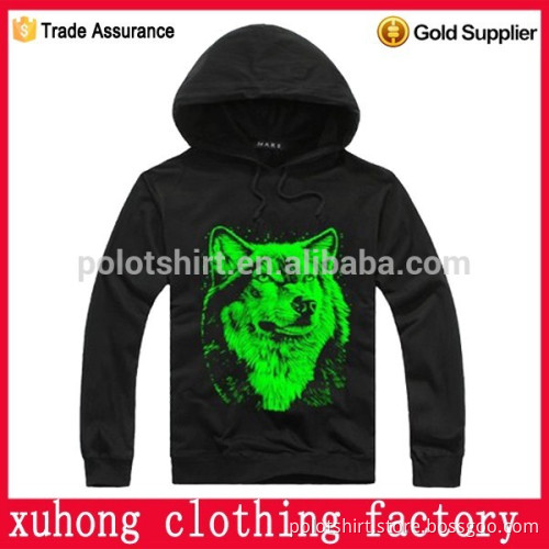 65%cotton 35% polyester Men Pullover hoodie EL light, Solid color Knitted brand fashion hoody